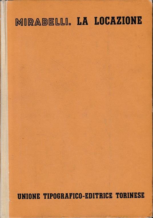 La locazione, vol. 7, tomo 4 - Giuseppe Mirabelli - copertina