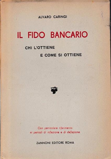 Il fido bancario - Alvaro Caringi - copertina