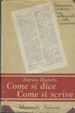Come si dice Come si scrive