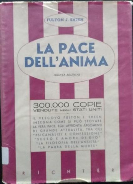 La pace dell'anima - Fulton J. Sheen - copertina
