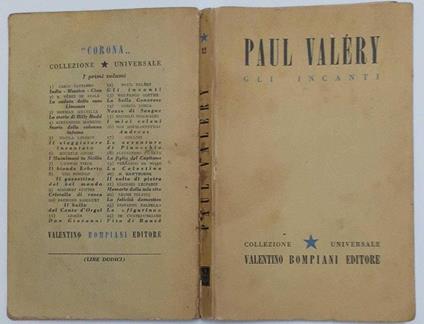 Gli incanti - Paul Valéry - copertina