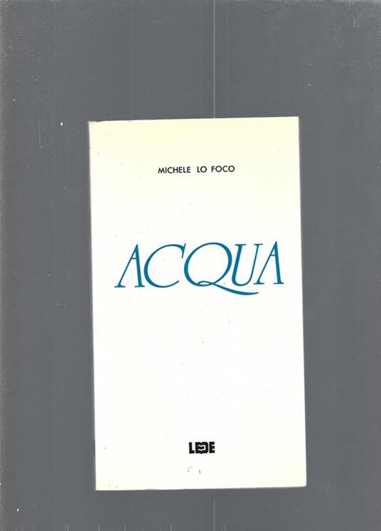Acqua - Michele Lo Foco - copertina