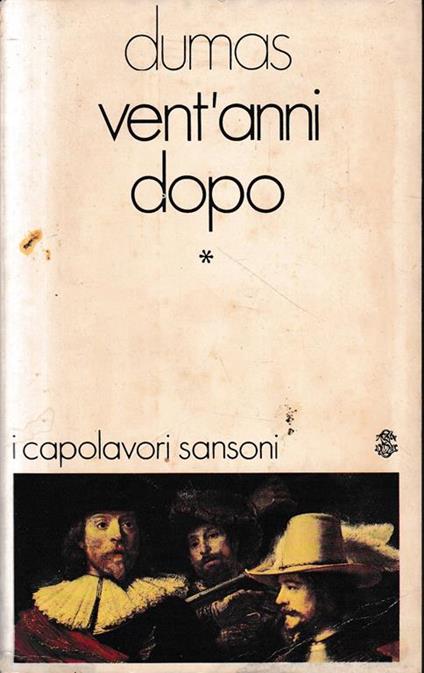Vent'anni dopo - Alexandre Dumas - copertina