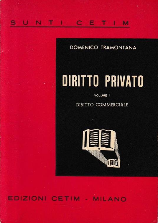 Diritto Privato, vol. 2: diritto commerciale - Domenico Tramontana - copertina