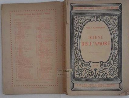 Igiene dell'amore - Paolo Mantegazza - copertina
