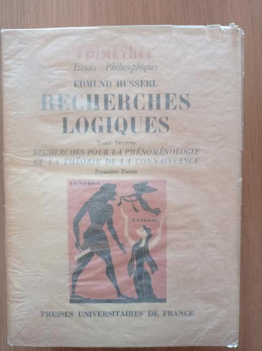 Recherches logiques tome second - Edmund Husserl - copertina