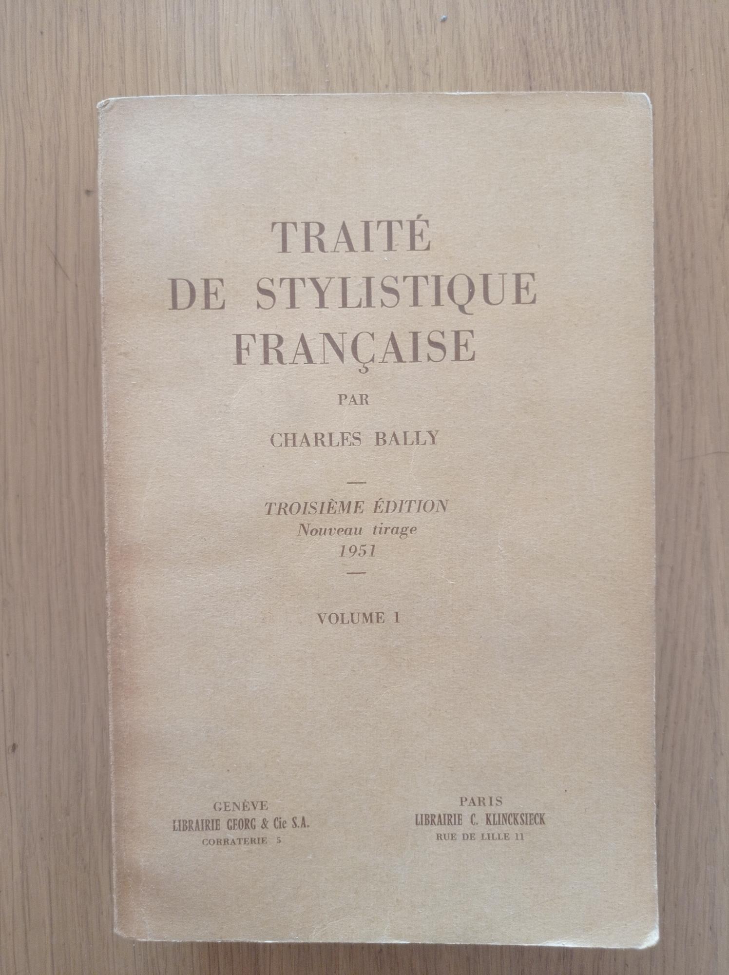 Traite de stylistique francaise