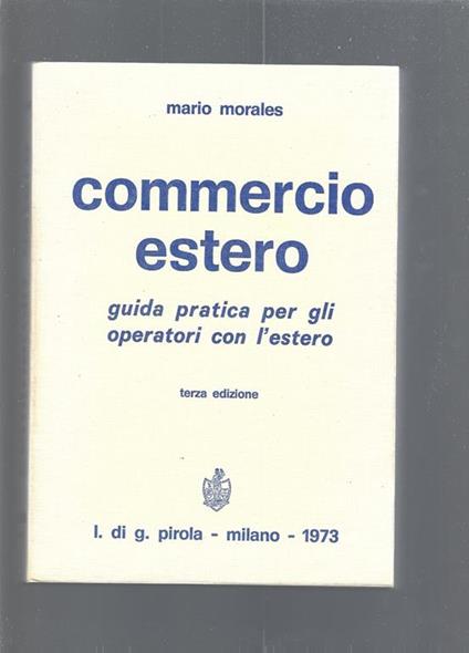 Commercio Estero - Mario Morales - copertina