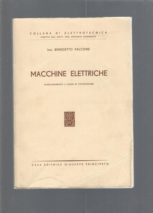 Macchine elettriche. Funzionamento e cenni di costruzione - copertina