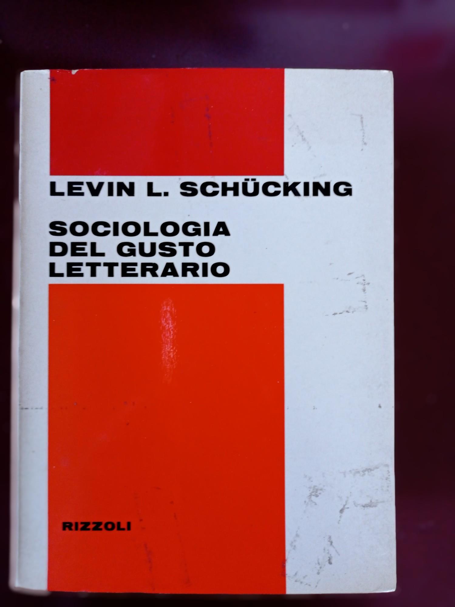 Sociologia del gusto letterario