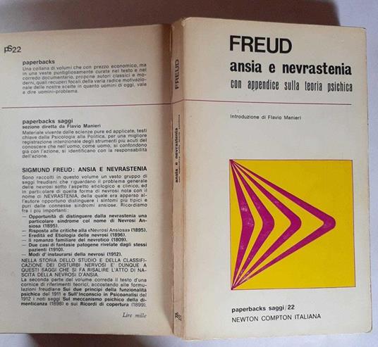 Ansia e nevrastenia con appendice sulla teoria psichica - Sigmund Freud - copertina