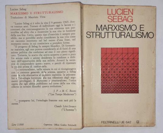 Marxismo e strutturalismo - Lucien Sebag - copertina