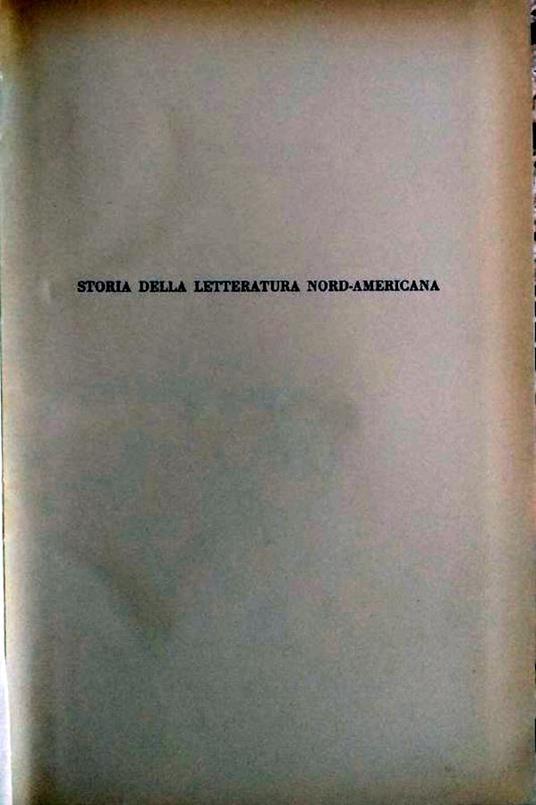 Storia della letteratura Nord-Americana - Carlo Izzo - copertina