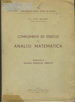 Complementi ed esercizi di analisi matematica. Volume II