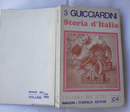 Storia d'Italia. Volume terzo - Francesco Guicciardini - copertina