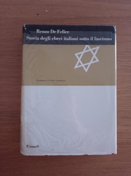 Storia degli ebrei italiani sotto il fascismo - Renzo De Felice - copertina