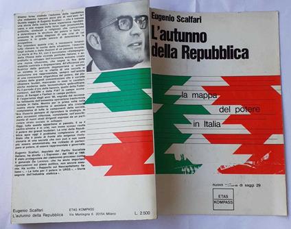 L' autunno della Repubblica. La mappa del potere in Italia - Eugenio Scalfari - copertina