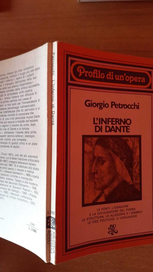 L' inferno di Dante - Giorgio Petrocchi - copertina