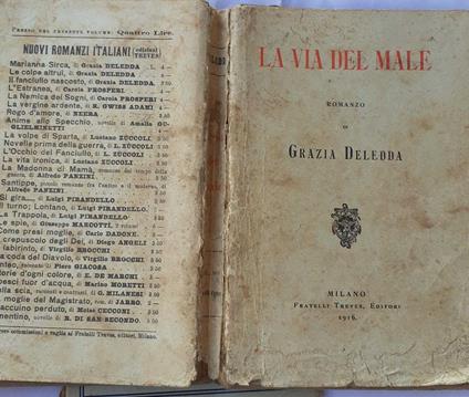 La via del male - Grazia Deledda - copertina