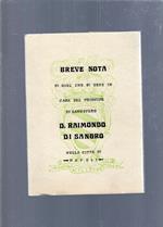 Breve Nota Di Quel Che Si Vede In Casa Del Principe Di Sansevero D. Raimondo Di Sangro
