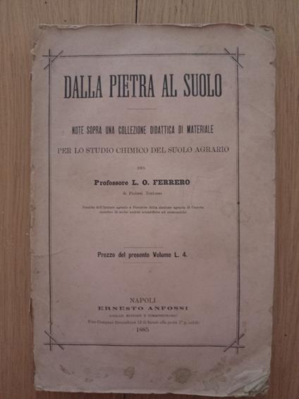Dalla pietra al suolo - copertina