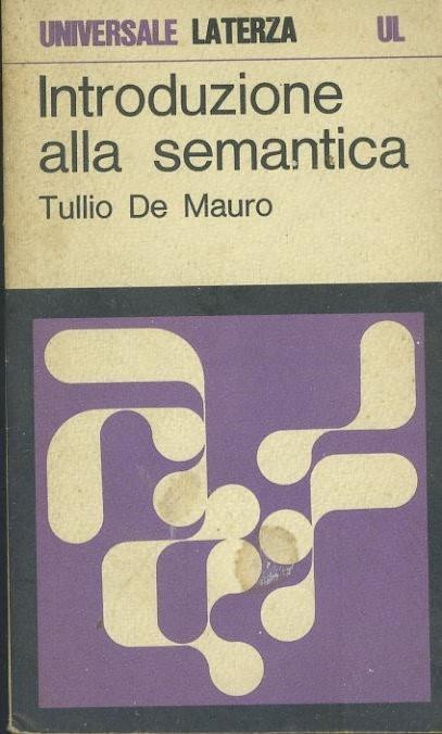 Introduzione alla semantica - Tullio De Mauro - copertina