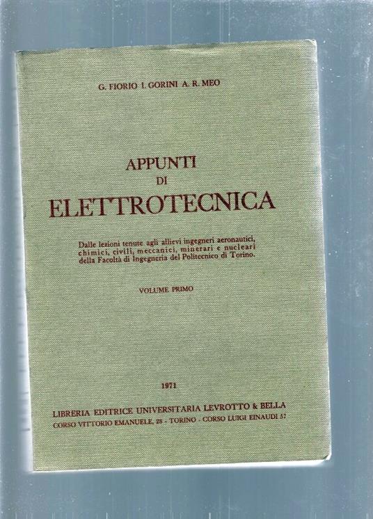 APPUNTI DI ELETTROTECNICA vol. 1 - copertina