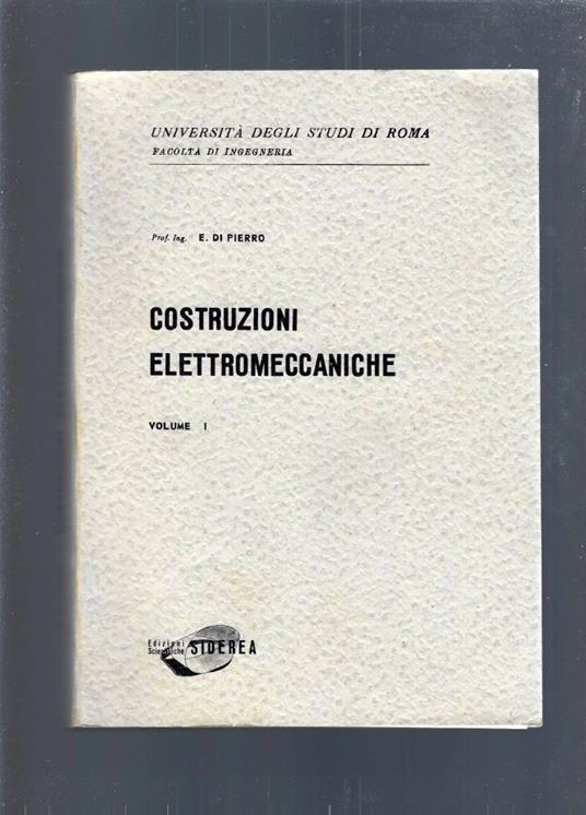 COSTRUZIONI ELETTROMECCANICHE vol 1 - copertina