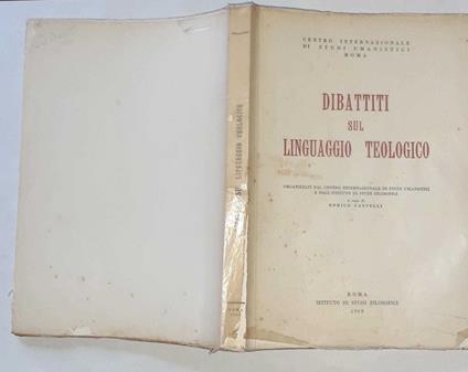 Dibattiti sul linguaggio teologico - copertina