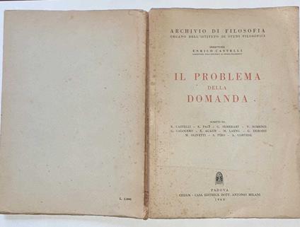 Il problema della domanda - copertina