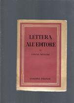 Lettera All'Editore