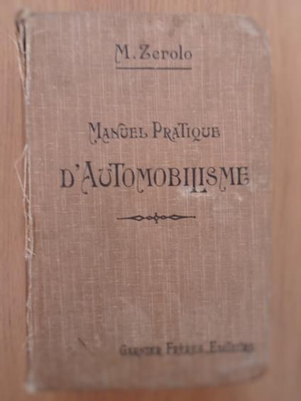Manuel Pratique d'automobilisme - copertina