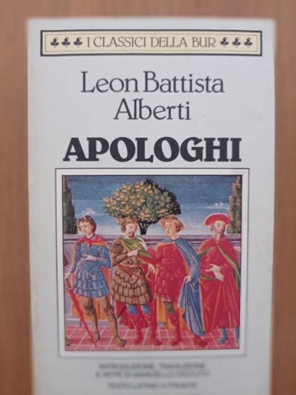 Apologhi - Leon Battista Alberti - copertina