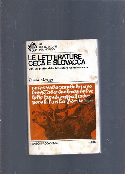 Le Letterature Ceca E Slovacca - Bruno Meriggi - copertina