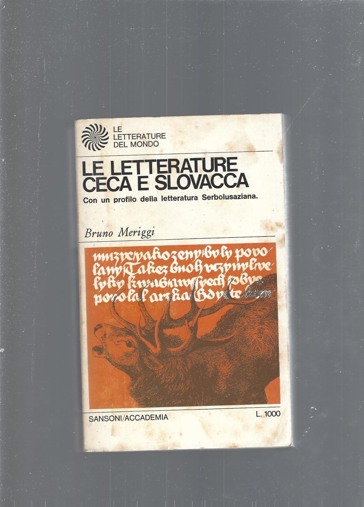 Le Letterature Ceca E Slovacca