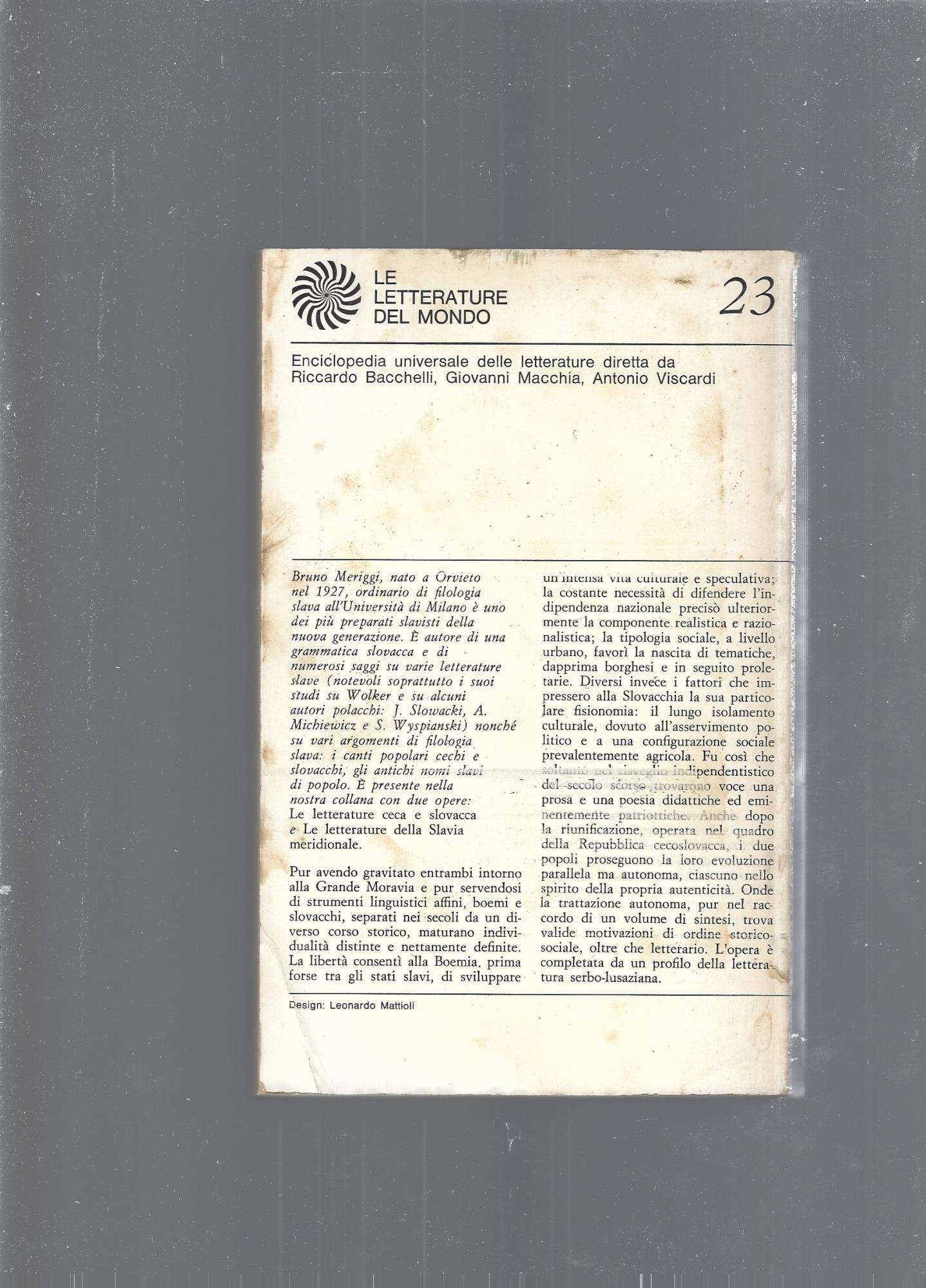 Le Letterature Ceca E Slovacca