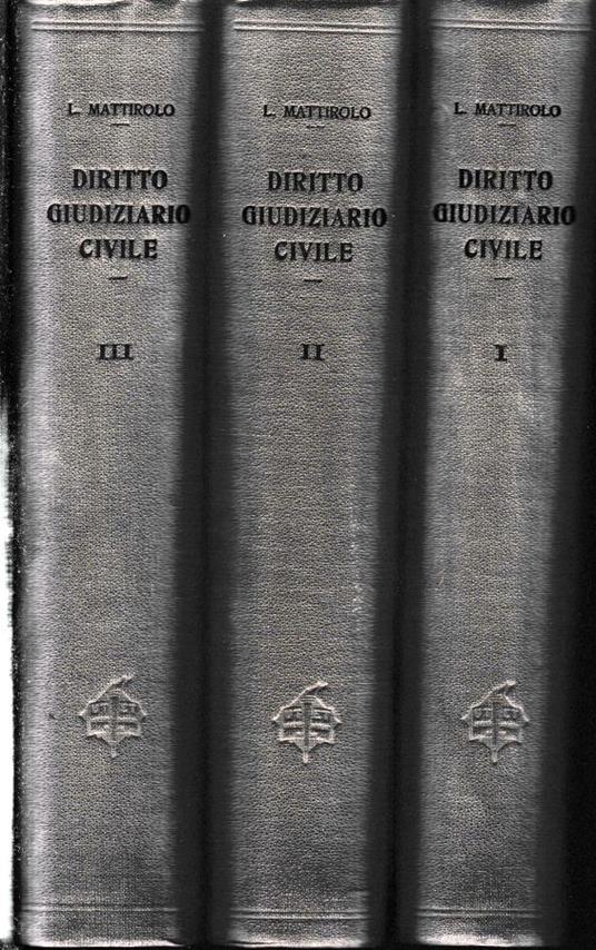 Trattato di Diritto Giudiziario Civile Italiano, sei volumi - Luigi Mattirolo - copertina