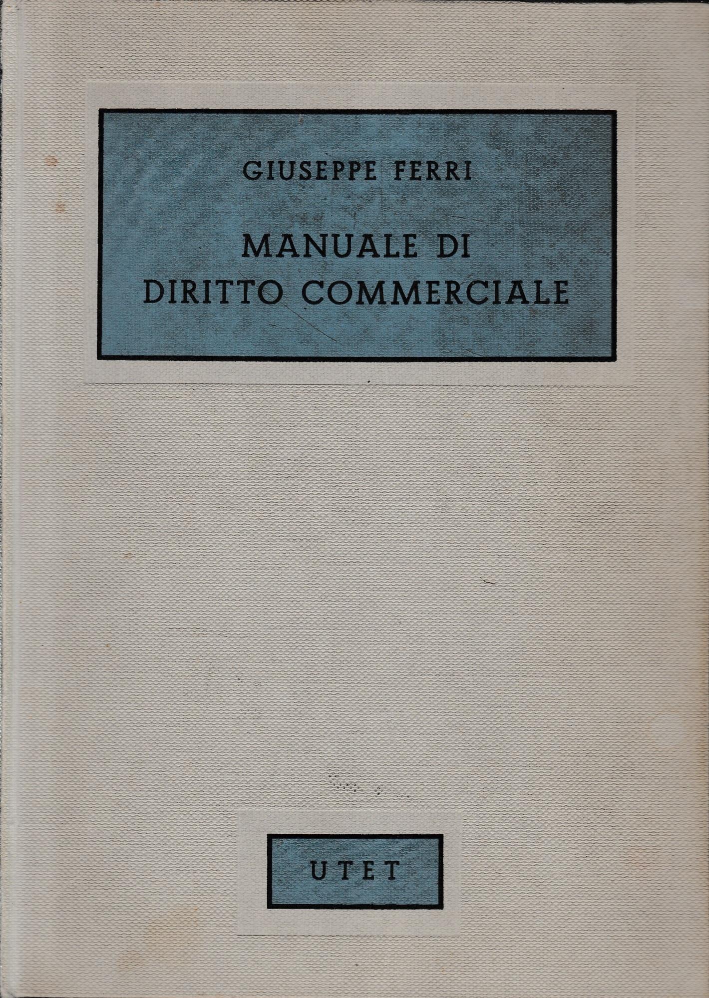 Manuale di diritto commerciale