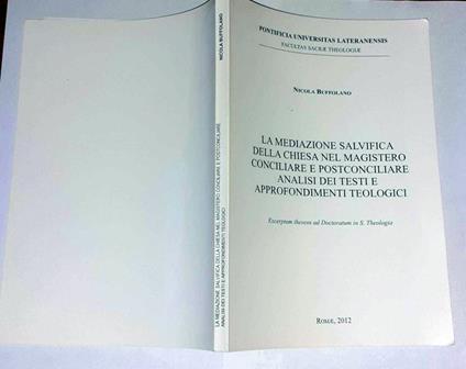 La meditazione salvifica della chiesa nel magistero conciliare e postconciliare analisi dei testi e approfondimenti teologici - copertina
