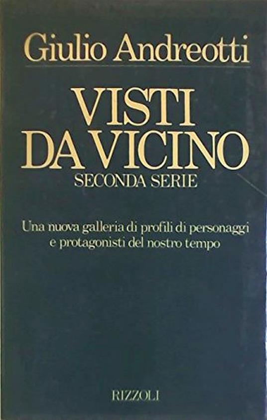Visti da vicino. seconda serie - Giulio Andreotti - copertina