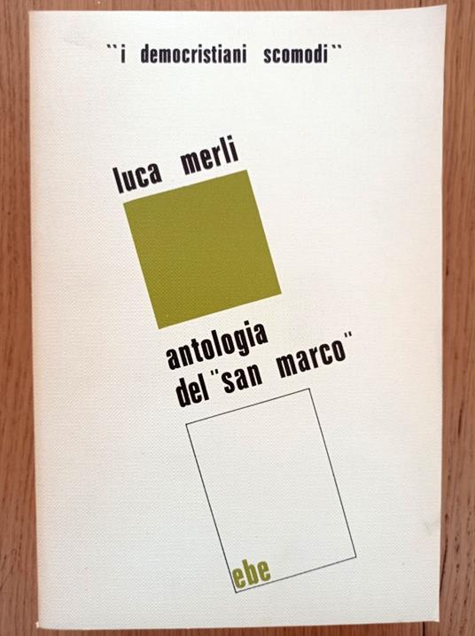 Antologia del "San Marco" - Luca Melis - copertina