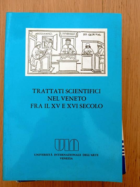Trattati scientifici nel Veneto fra il XV e il XVI secolo - copertina