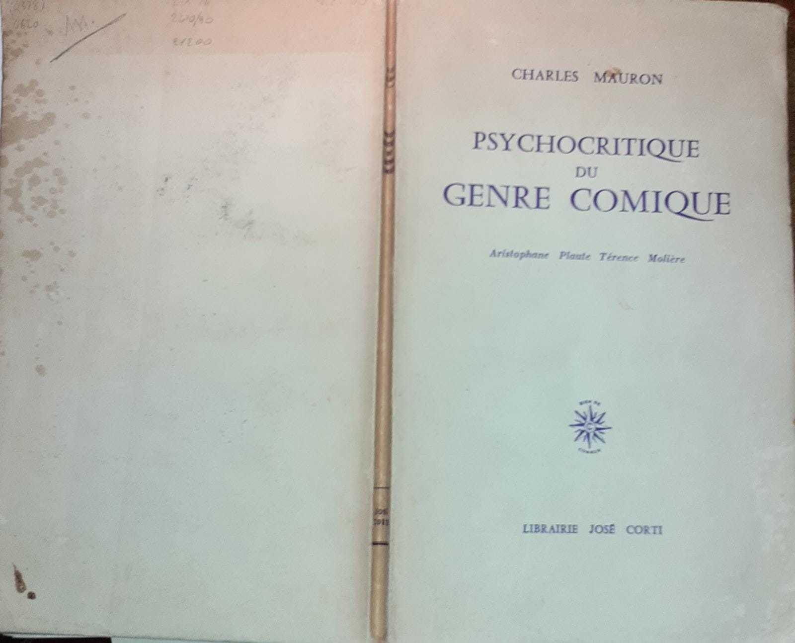 Psychocritique du genre comique