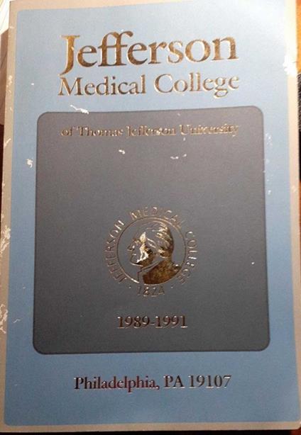 Jefferson medical college 1989-1991 - copertina