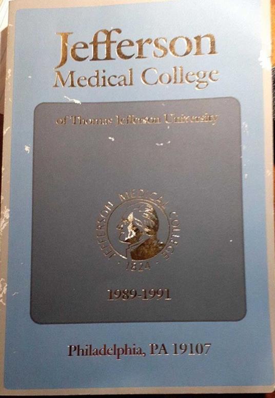 Jefferson medical college 1989-1991 - copertina