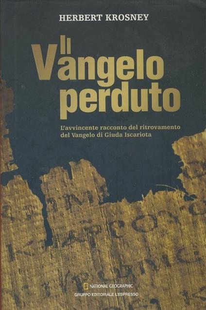 Il vangelo perduto - Herbert Krosney - copertina