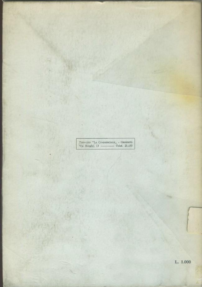 Bollettino della società storica maremmana. Anno XII. Vol. 23. Gennaio - Giugno 1971