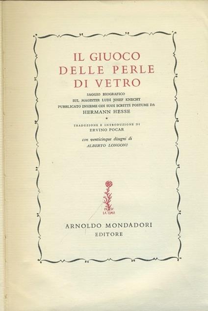 Il giuoco delle perle di vetro - Hermann Hesse - copertina