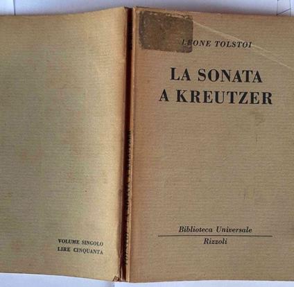 La sonata a Kreutzer - Lev Tolstoj - copertina