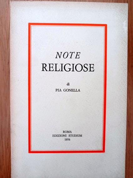 Note treligiose - copertina